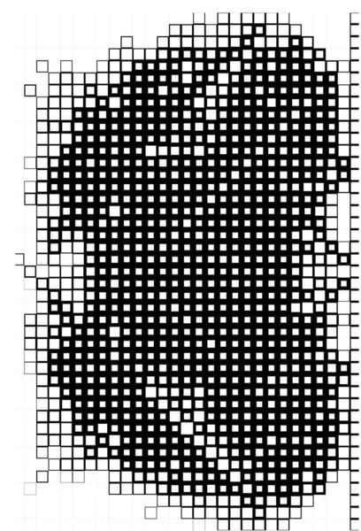 ブラックとホワイトピクセル クリエイティブで抽象的なポスター — ストックベクタ