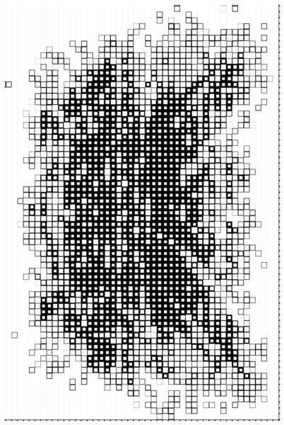 Superfície Com Pixels Preto Branco Cartaz Criativo Abstrato — Vetor de Stock