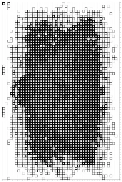 Superficie Con Píxeles Blanco Negro Cartel Creativo Abstracto — Vector de stock