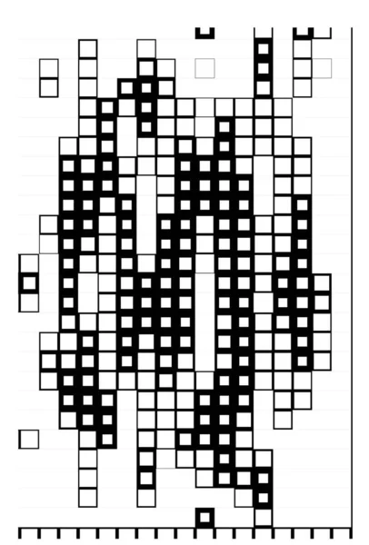 Фон Квадратами Абстрактні Шпалери Чорно Білими Пікселями — стоковий вектор