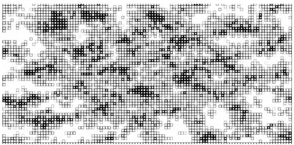Yarı ton deseni. Grafik vektör arkaplanı. Noktalı noktaların beyaz arkaplanda soyut mozaiği