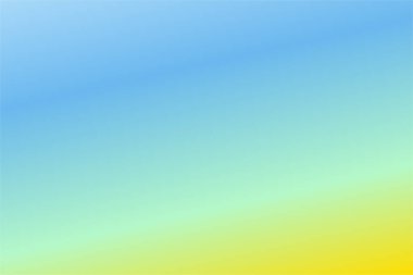 Bebek Mavisi, Turkuaz, Naneli, Altın Renkli Renkli Renkli Soyut Bulanık Gradyan. Yumuşak bulanık arkaplan. Grafik tasarım, afiş ve web için odaklanmış vektör illüstrasyon şablonu