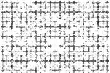 Yarı ton deseni. Noktalı noktaların beyaz arkaplanda soyut mozaiği