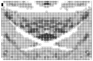 piksel siyah ve beyaz geometrik arkaplan