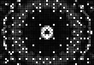 Yarım ton. Grunge soyut geometrik. ızgara dokusu. Beyaz ve siyah örtülü doku. Tehlike deseni örtüşüyor. 