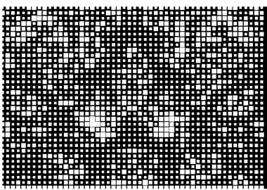 Yarım ton. Grunge soyut geometrik. ızgara dokusu. Beyaz ve siyah örtülü doku. Tehlike deseni örtüşüyor. 