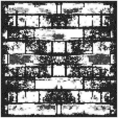 piksel siyah ve beyaz geometrik arkaplan