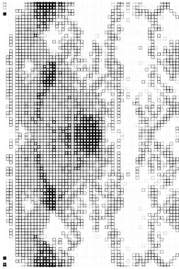 Kareler, vektör illüstrasyonlu soyut siyah beyaz arkaplan