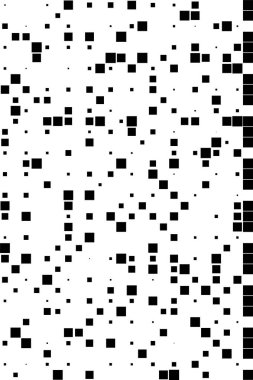 Yarı ton deseni. Noktalı noktaların soyut mozaiği beyaz arkaplanda. Yarım ton tasarımının grafik vektör arkaplanı.