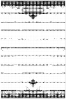 Küçük parçalarla soyut bir arkaplan. siyah ve beyaz resimleme