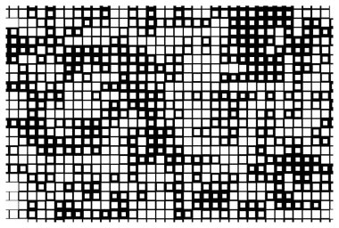 Küçük parçalarla soyut bir arkaplan. siyah ve beyaz resimleme