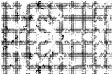 Kareler, vektör illüstrasyonlu soyut siyah beyaz arkaplan