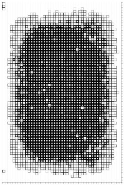 Siyah beyaz kareli şablon, soyut poster