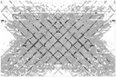 Geometrik siyah beyaz arkaplan ve kareli soyut arkaplan. vektör illüstrasyonu