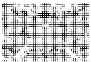Geometrik siyah beyaz arkaplan ve kareli soyut arkaplan. vektör illüstrasyonu