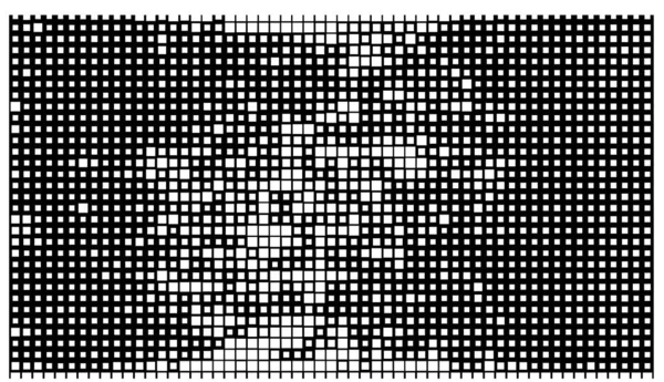Полутоновый Черно Белый Мозаичный Фон Квадратами — стоковый вектор