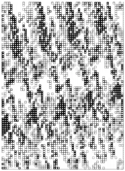 Abstrato Pixel Preto Branco Mosaico Fundo — Vetor de Stock