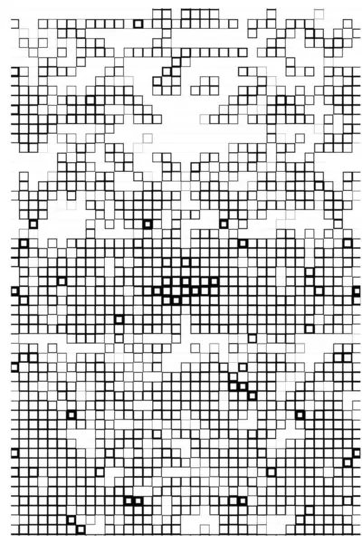Pixel Abstracto Fondo Mosaico Blanco Negro — Vector de stock