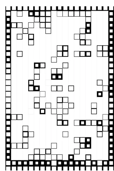 Фон Квадратами Абстрактні Шпалери Чорно Білими Пікселями — стоковий вектор