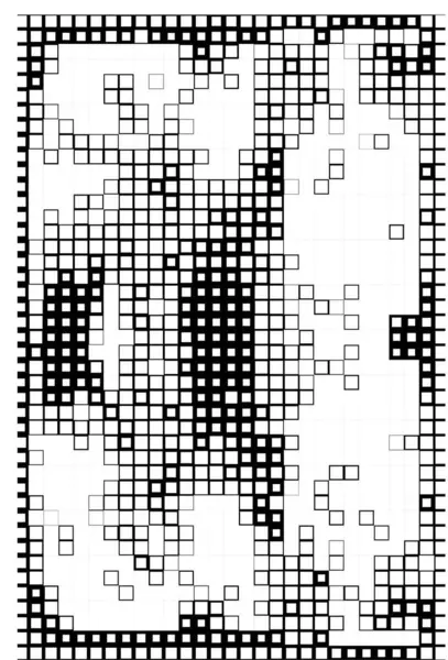 Tło Mozaiką Abstrakcyjna Tapeta Czarno Białymi Pikselami — Wektor stockowy