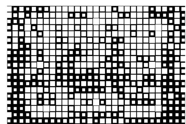 Półtonowy Wzór Abstrakcyjna Mozaika Kropkowana Białym Tle Graficzne Tło Wektorowe — Wektor stockowy