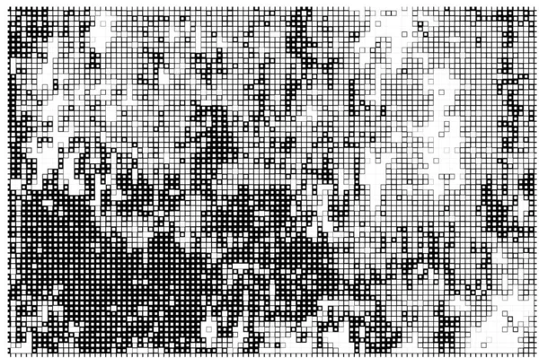 Půltónový Vzor Abstraktní Mozaika Tečkovaných Tečkovaných Bílém Pozadí Grafické Vektorové — Stockový vektor