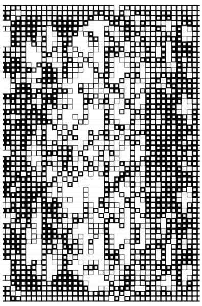 黒と白のピクセルが付いている抽象的な壁紙 モザイクと背景 — ストックベクタ