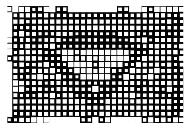 Abstrakte Tapete Mit Schwarz Weißen Pixeln Hintergrund Mit Mosaik — Stockvektor