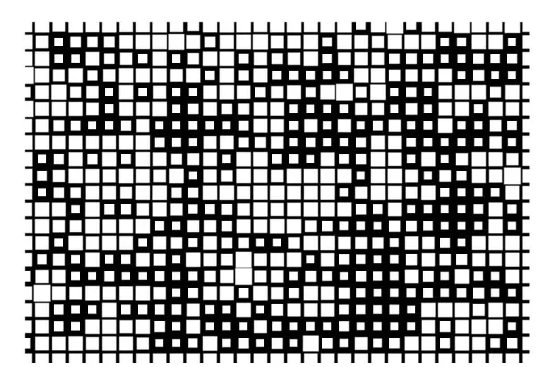 Pixel Černé Bílé Geometrické Mozaiky Pozadí — Stockový vektor