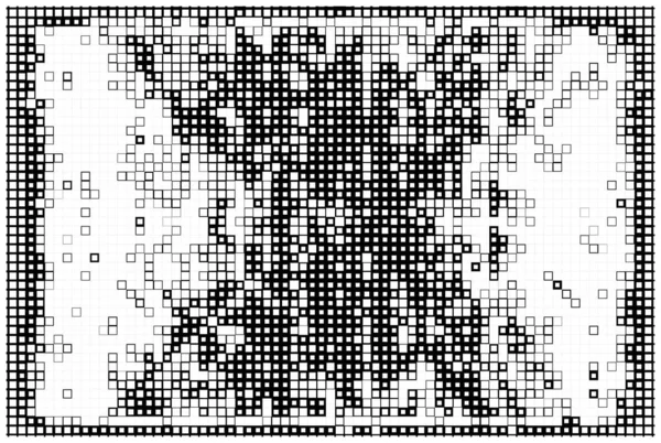 Siyah Beyaz Pikselli Soyut Duvar Kağıdı Mozaik Arkaplan — Stok Vektör