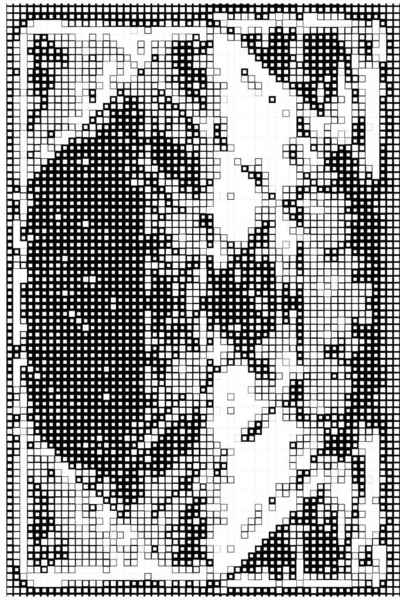 Abstrakte Tapete Mit Schwarz Weißen Pixeln Hintergrund Mit Mosaik — Stockvektor
