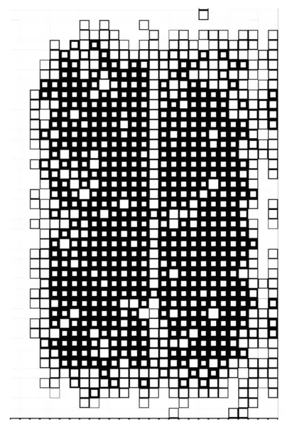 Siyah Beyaz Kareler Pikselleri Olan Yaratıcı Soyut Poster — Stok Vektör