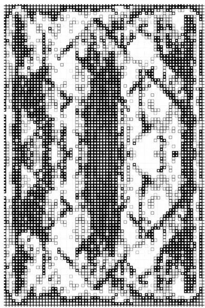 Abstract Behang Met Zwart Wit Pixels Achtergrond Met Mozaïek — Stockvector