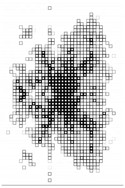 Tapety Černobílými Pixely Pozadí Abstraktní Mozaikou — Stockový vektor