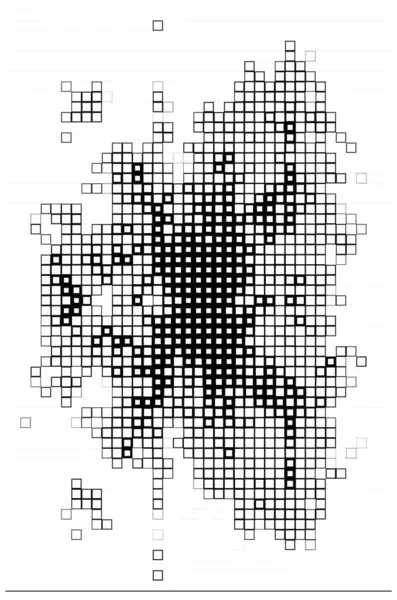 Ταπετσαρία Ασπρόμαυρα Εικονοστοιχεία Φόντο Αφηρημένη Ψηφιδωτή Τέχνη — Διανυσματικό Αρχείο