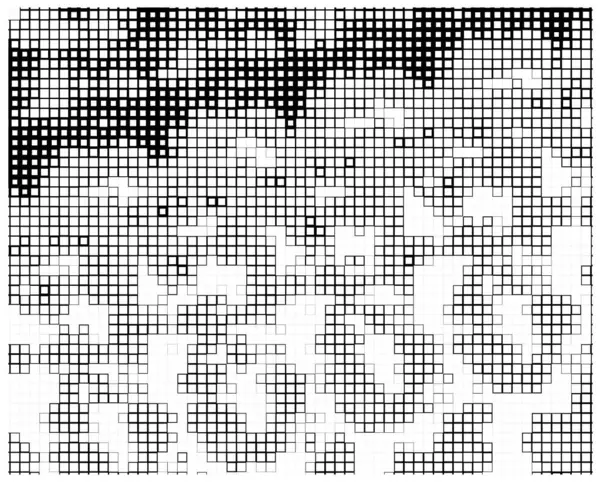Pixel Tratteggiata Astratto Sfondo Monocromatico — Vettoriale Stock