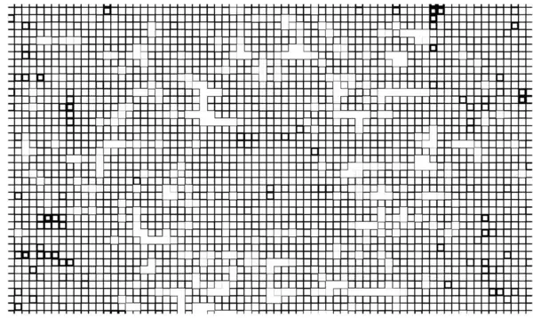 Streckad Pixel Abstrakt Monokrom Bakgrund — Stock vektor