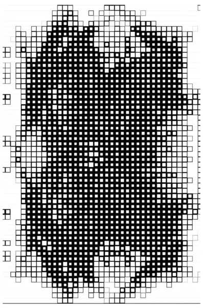 Sjabloon Met Zwart Witte Vierkanten Abstracte Poster — Stockvector