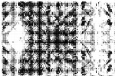 Kareler, vektör illüstrasyonlu soyut siyah beyaz arkaplan