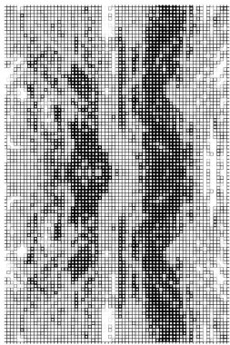 Kareler, vektör illüstrasyonlu soyut siyah beyaz arkaplan