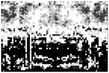arka planda küçük parçalar var. soyut siyah beyaz illüstrasyon
