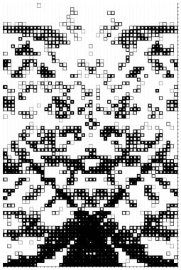 Geometrik desenli soyut bir arkaplan. siyah ve beyaz vektör çizimi