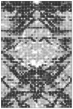 Geometrik desenli soyut bir arkaplan. siyah ve beyaz vektör çizimi