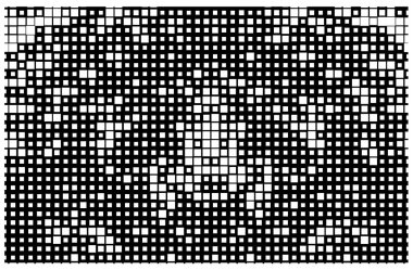 Küçük parçalarla soyut bir arkaplan. siyah ve beyaz resimleme