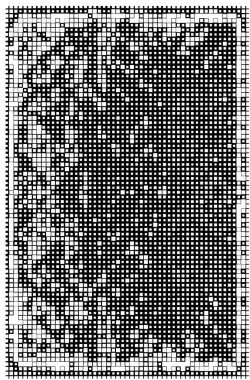  Siyah beyaz pikselleri olan kusursuz bir desen. soyut mozaik sanatı 