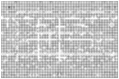 Küçük parçalarla soyut bir arkaplan. siyah ve beyaz resimleme