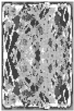  Siyah beyaz pikselleri olan kusursuz bir desen. soyut mozaik sanatı 