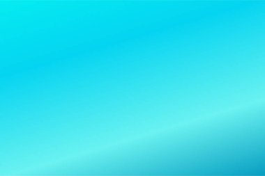 Aqua, Turkuaz, Cyan, Blue Grotto renkleriyle renkli soyut bulanık gradyan. Yumuşak bulanık arkaplan. Grafik tasarım, afiş ve web için odaklanmış vektör illüstrasyon şablonu
