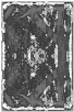  Siyah beyaz pikselleri olan kusursuz bir desen. soyut mozaik sanatı 