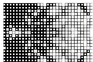 Geometrik desenli soyut bir arkaplan. siyah ve beyaz vektör çizimi